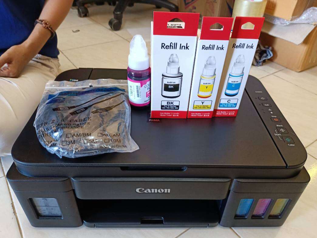 Canon PIXMA G2000 Multifunction Inkjet Printerมือสอง พร้อมใช้ Lazada