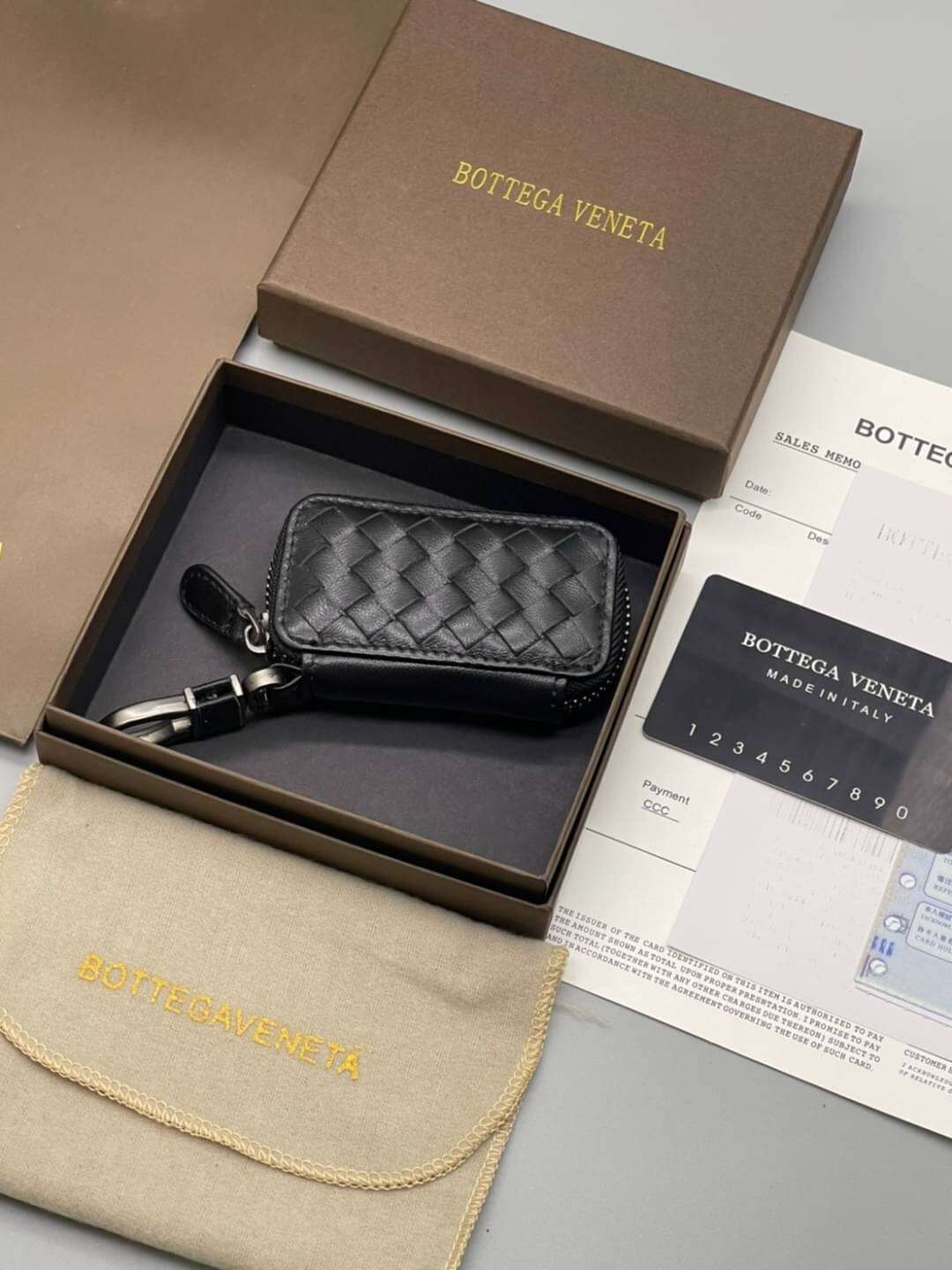 กระเป๋ากุญแจ Bottega key holder กระเป๋ากุญแจรีโมท กระเป๋ากุญแจรถยนต์