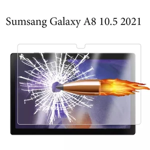 สินค้า ฟิล์มกระจก นิรภัย เต็มจอ ซัมซุง แท็ป เอ8 2021 10.4 เอ็กซ์205 Tempered Glass Screen For Samsung Galaxy Tab A8 2021 SM-X205 (10.5)