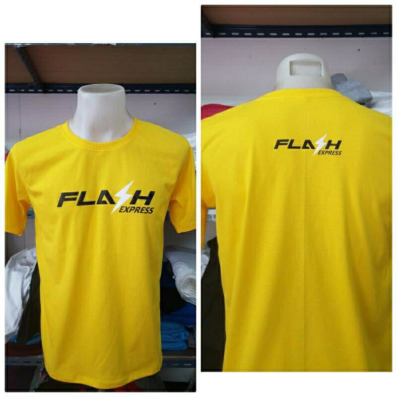 #เสื้อFlashexpress สกรีน 2จุด หน้า หลัง#flash expressเสื้อยืด #เสื้อทำงานFlash