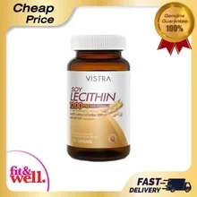 ภาพขนาดย่อของภาพหน้าปกสินค้าVistra Soy Lecithin 1200mg Plus Vitamin E (90แคปซูล) จากร้าน B-FIT & WELL บน Lazada