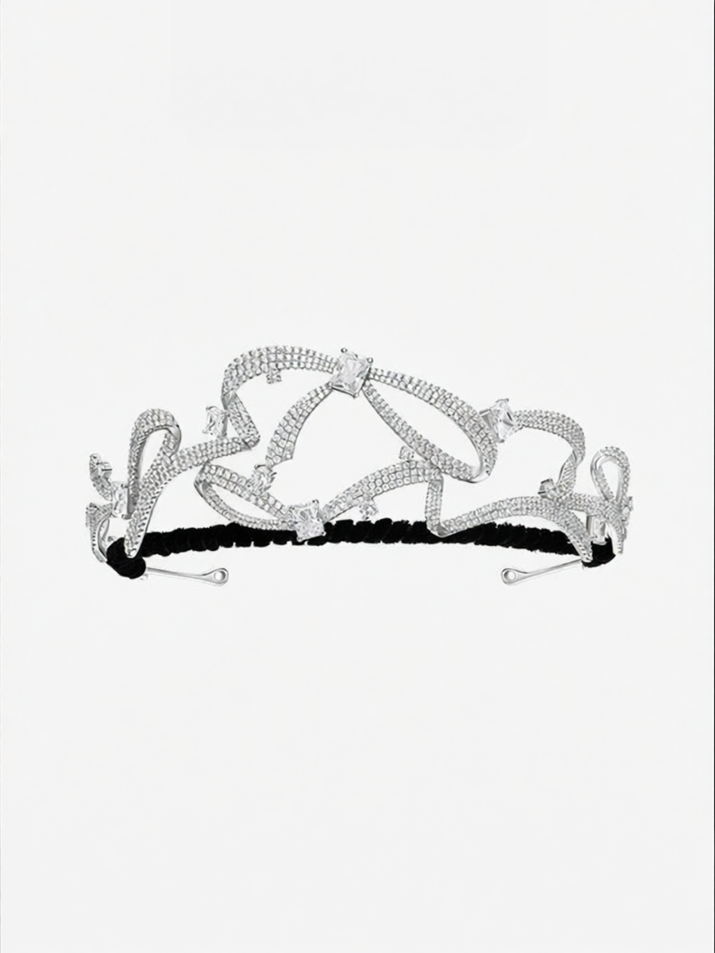 HEFANG Jewelry | Elegant Lightweight Luxury Ribbon Candy Tiara ราคา 62,740 บาท*ส่งฟรี