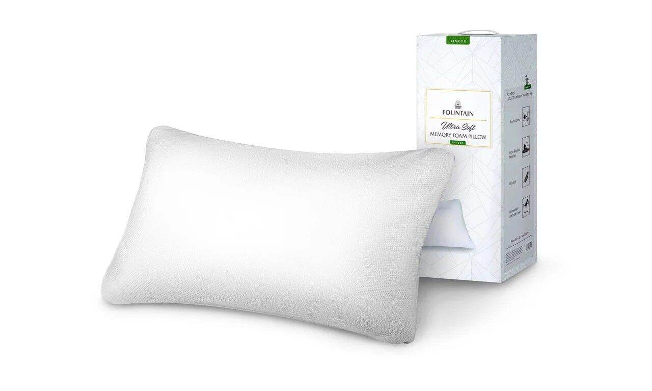 fountain contour memory foam pillow