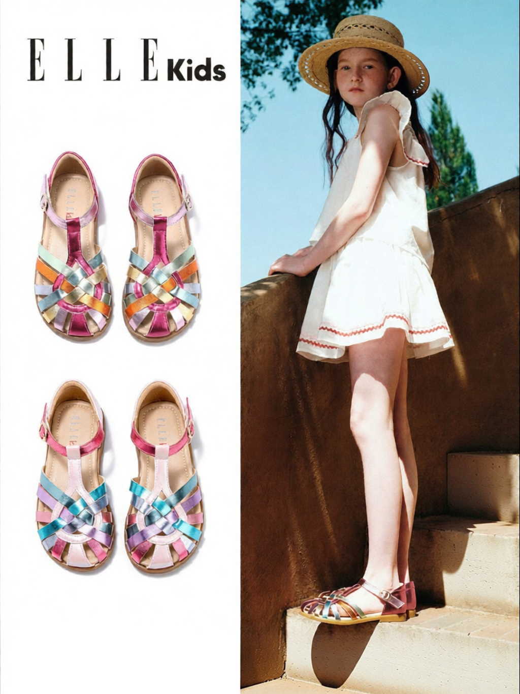 ป้ายยา! รองเท้าแซนดัลหน้าร้อนที่ลูกต้องมี! ELLE kids Braided Roma Style ใส่ได้ทุกลุค