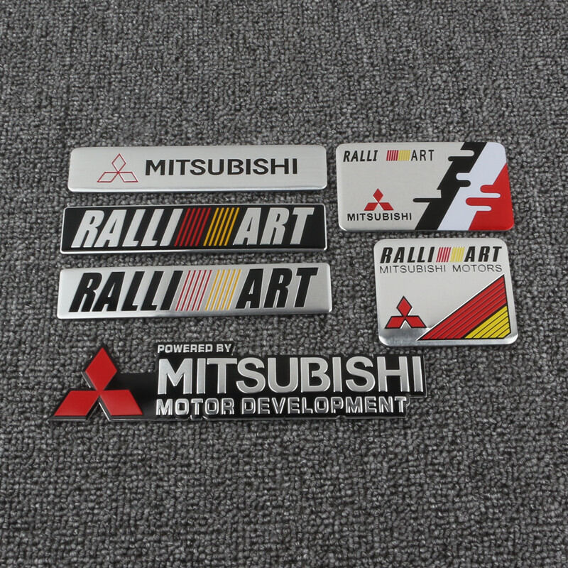 JINHAOYU | Mitsubishi New Ralliart ASX Wing God Blue Serpent V3 EVO Personalized Modification Metal Car Stickers Badges Custom Decals ราคา 69 บาท*ส่งฟรี