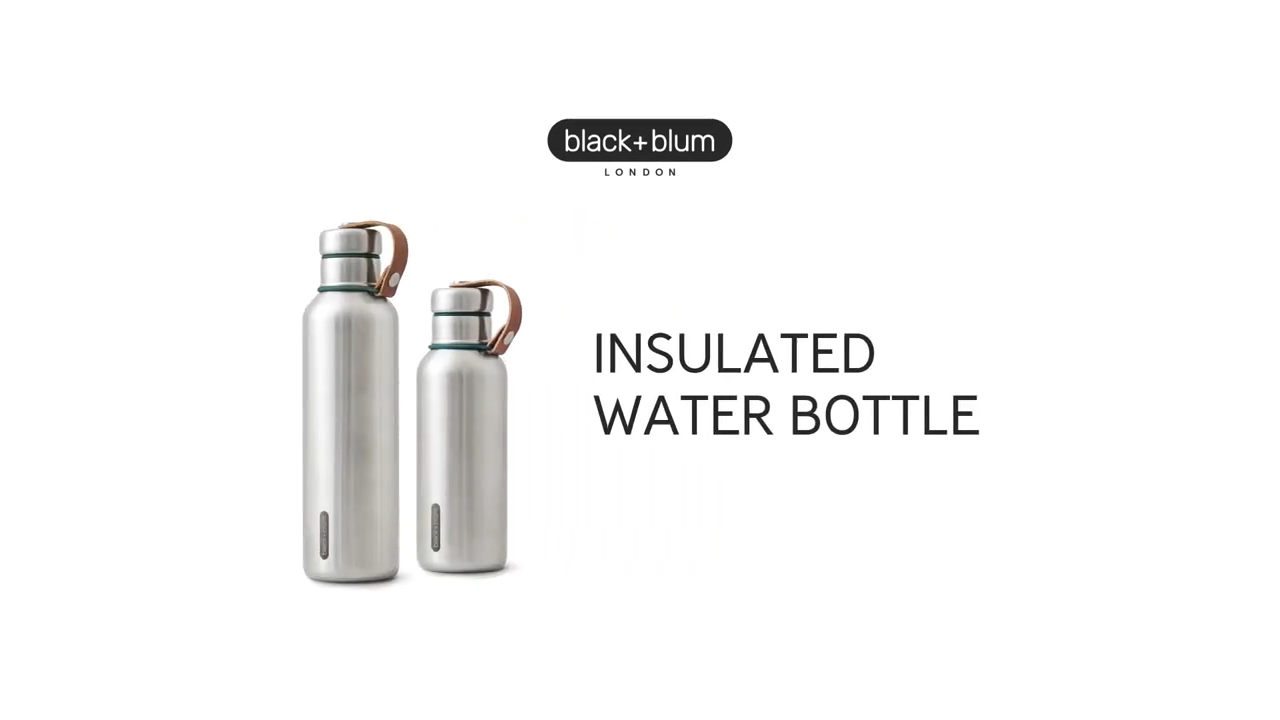 Black Blum Stainless Steel Insulated Water Bottle 0.75L - Olive