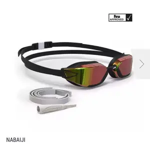 สินค้า NABAIJI แว่นตาว่ายน้ำรุ่น B-FAST 900 (สีแดง เลนส์สะท้อนแสง) 🇫🇷 แท้💯%