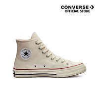 CONVERSE รองเท้าผ้าใบ CHUCK 70 HI ผู้ชาย ผู้หญิง UNISEX สีขาว เนื้อ 162053C 162053CU_F1CMXX