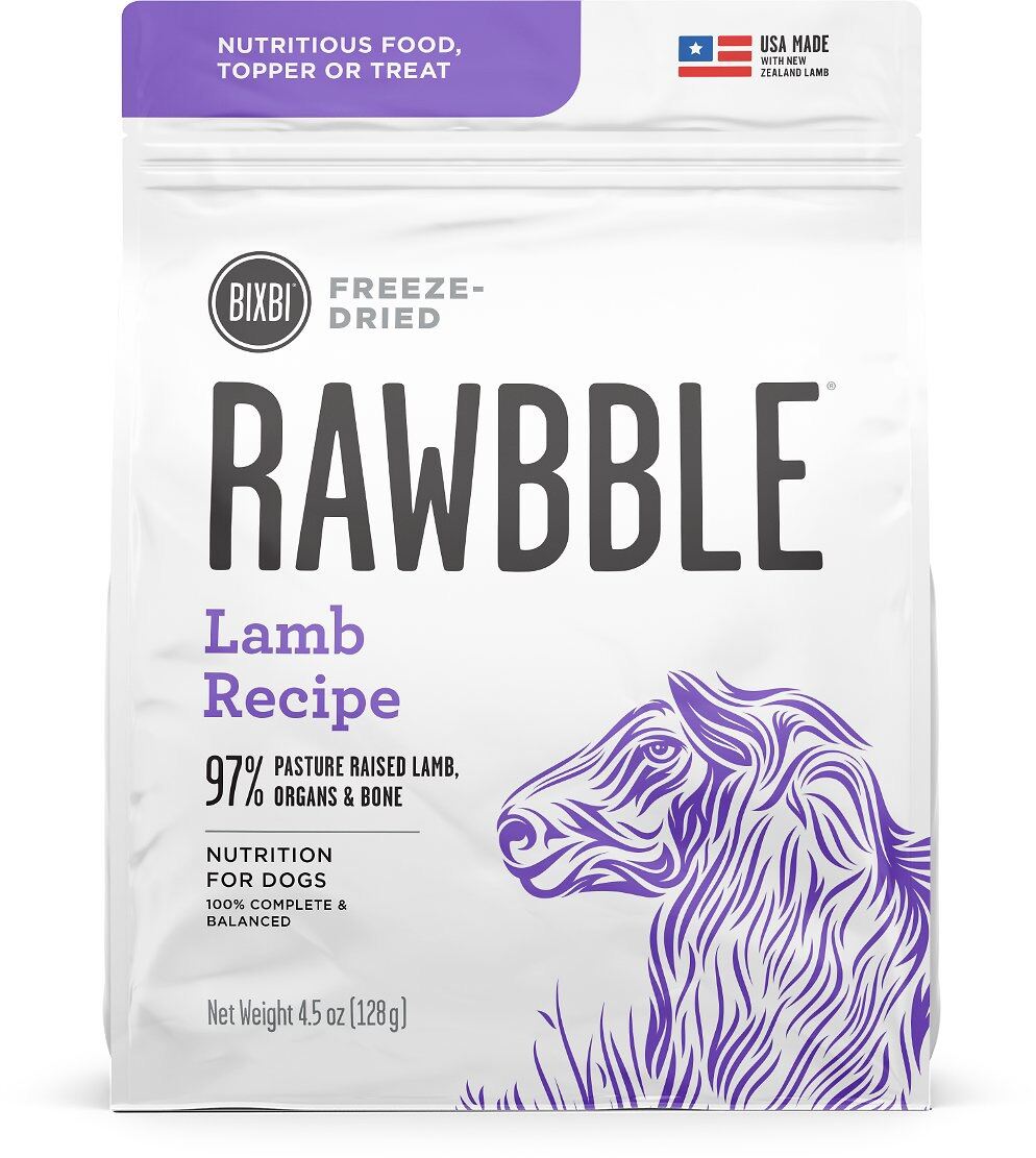 อาหารสุนัข Bixbi Freeze-Dried Rawbble สูตร Lamb ขนาด 128 g