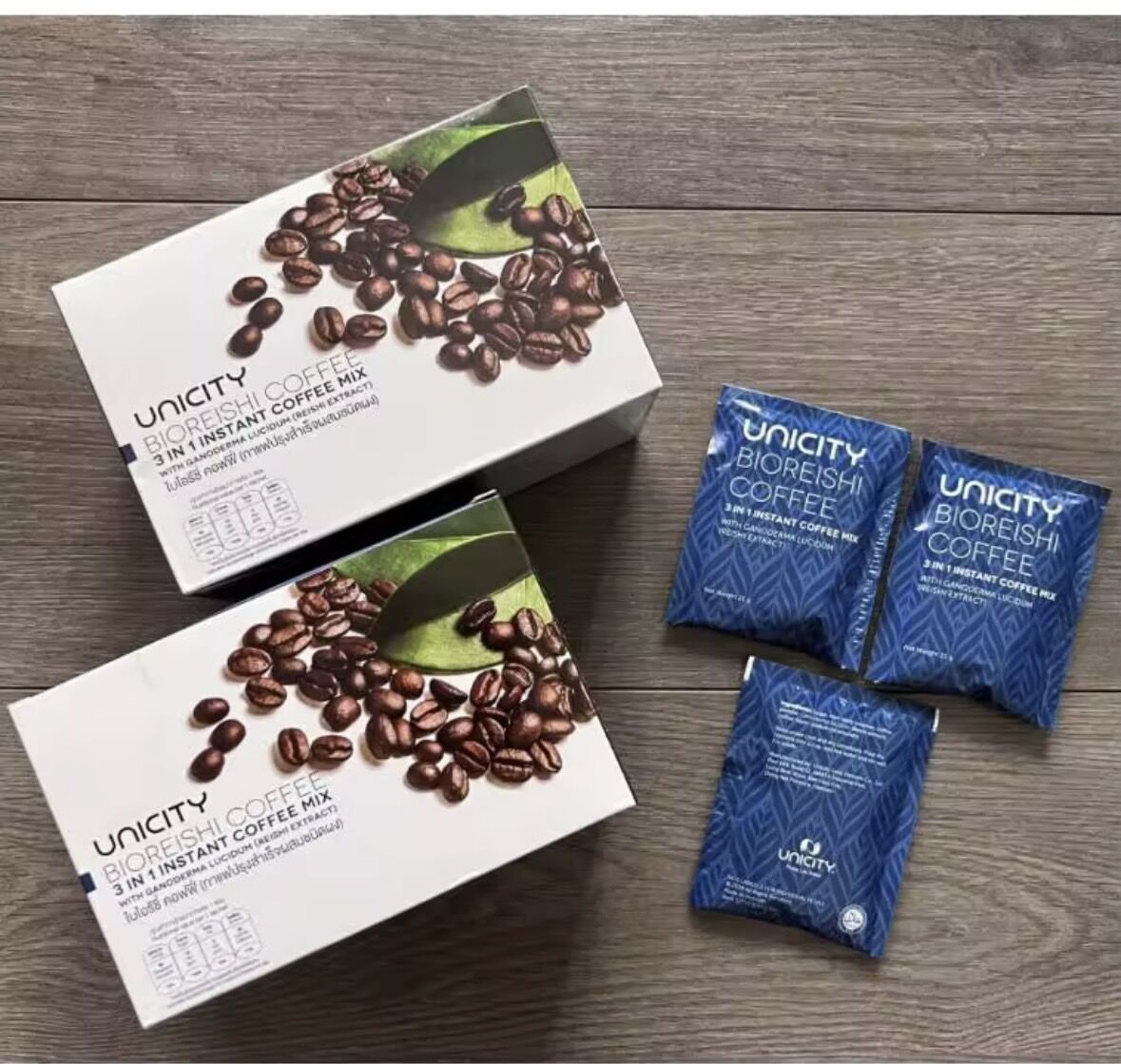 กาแฟยูนิซองฟ้าไบโอริชี่ยูนิซิตี้ Bio Reishi Coffee Unicity กาแฟฟ้ายูนิ แท้100%ฉลากไทย ราคา 340 บาท*ส่งฟรี