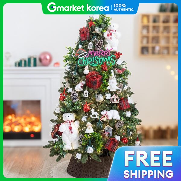 ART BOX | Artbox/Flower Tree Christmas Tree Full Set Soft Polar Bear 180cm Single-Sided ราคา 21,345 บาท*ส่งฟรี