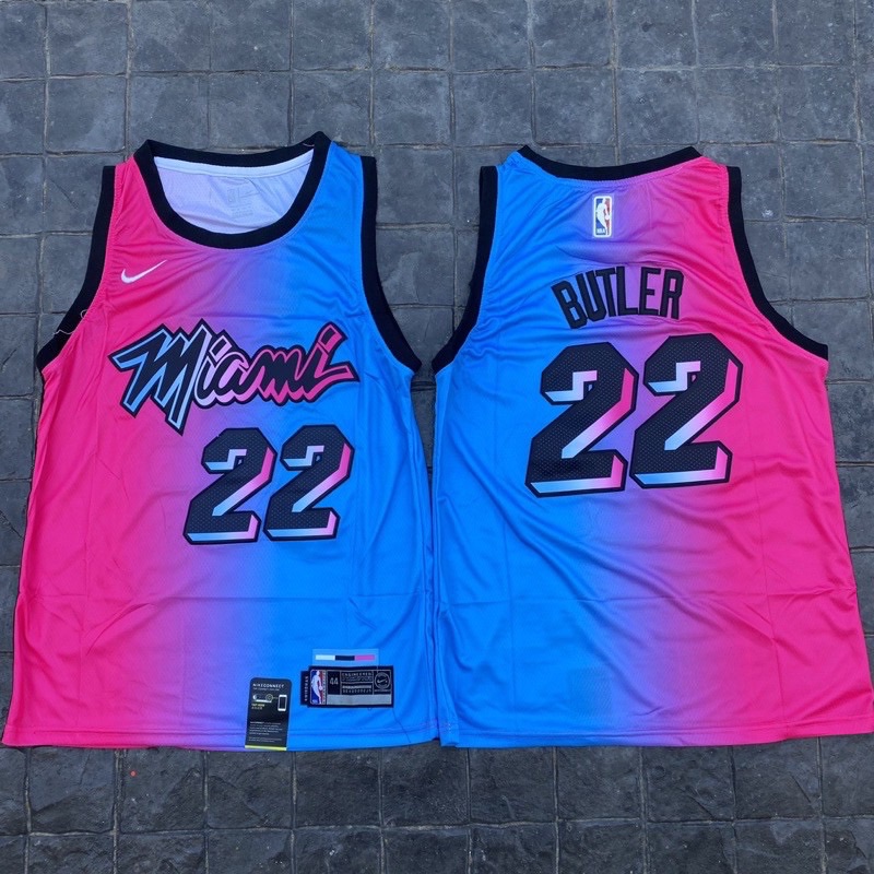 เสื้อบาสเกตบอล basketball jerseys(พร้อมจัดส่ง)#Miami New city edition. 22 Butler.