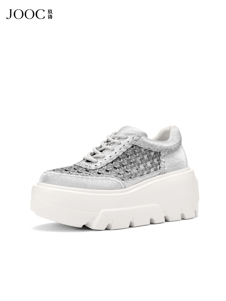 JOOC | Trendy Woven Thick Sole Casual Shoes FallWinter 2025 ราคา 10,945 บาท*ส่งฟรี