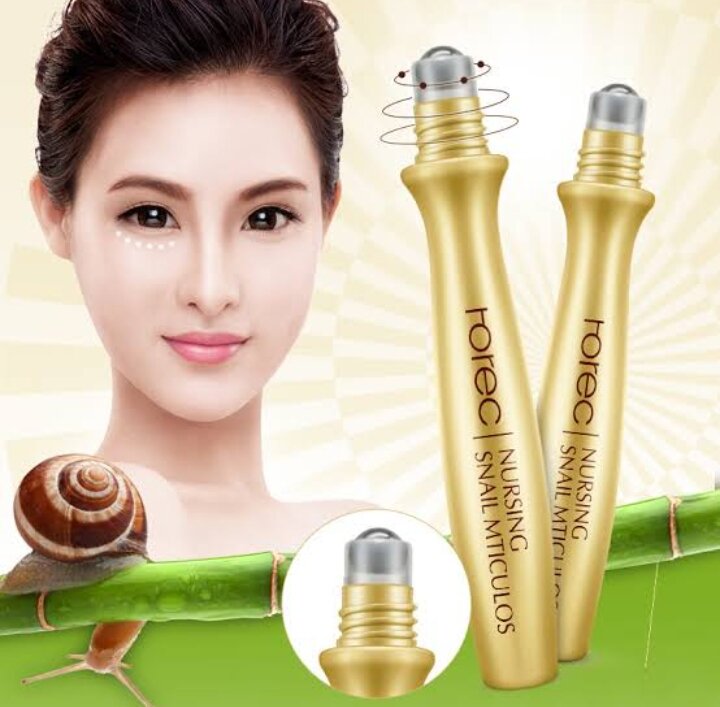 ROREC Nursing Snail Eye Essence ลูกกลิ้งใต้ตา ครีมบำรุงรอบดวงตา ขนาด 15