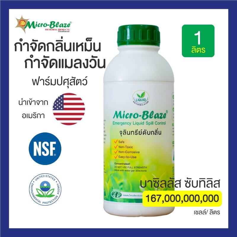 ไมโครเบลส กำจัดแมลงวัน หนอน ที่ดักแมลงวัน กำจัดกลิ่นเหม็น ไล่แมลงวัน รบกวน ในฟาร์มปศุสัตว์ ขวด 1000มล. ราคา 1,590 บาท*ส่งฟรี