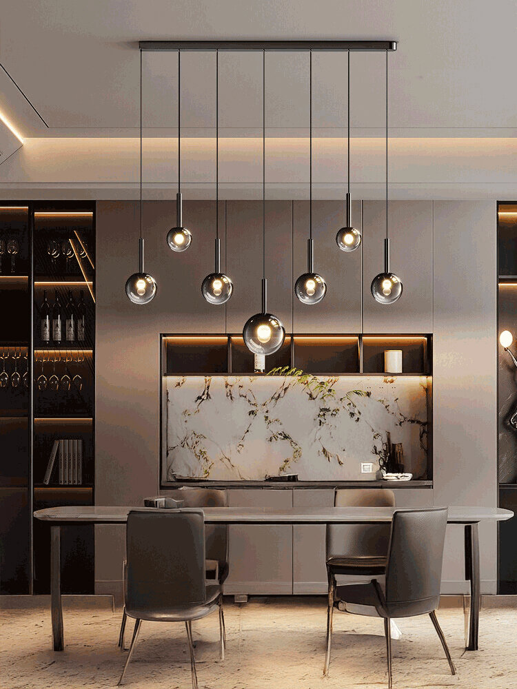 [Designer's Light | Elegant Modern Long-Strip Multi-Head Eye-Protection Hand-Sweep Glass Chandelier,Designer's Light | Elegant Modern Long-Strip Multi-Head Eye-Protection Hand-Sweep Glass Chandelier,] ราคา 12,646 บาท*ส่งฟรี