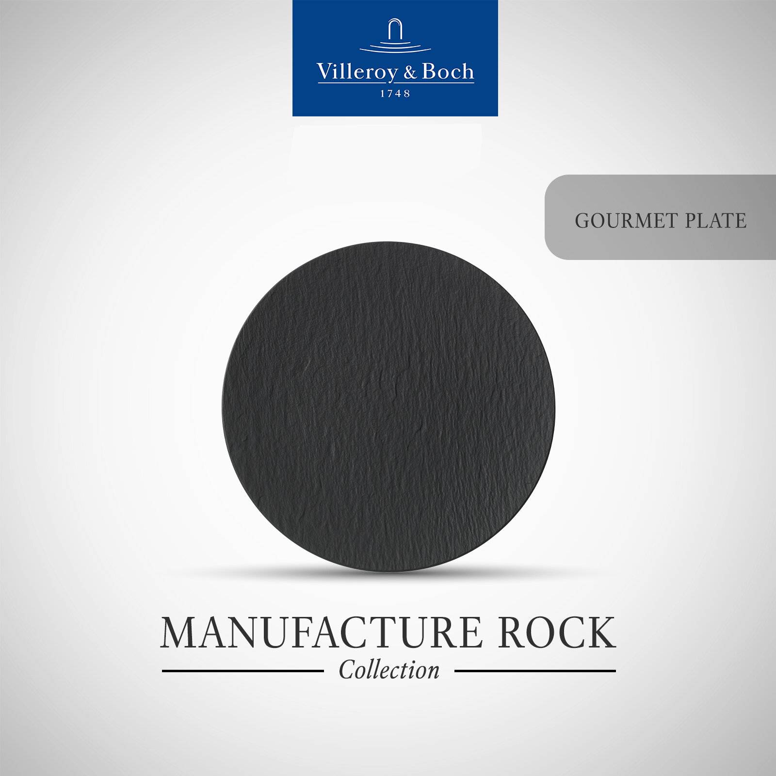 Villeroy & Boch - Manufacture Rock Gourmet Plate ราคา 2,350 บาท*ส่งฟรี