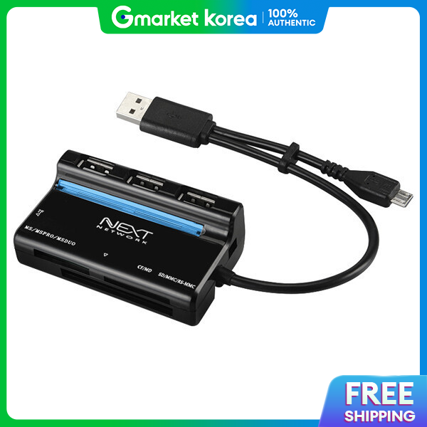 NextU | Next-503Otg Usb2.0 3-Port + Card Reader Combo Otg USB Hub for Smartphone Tablet Pc ราคา 461 บาท*ส่งฟรี