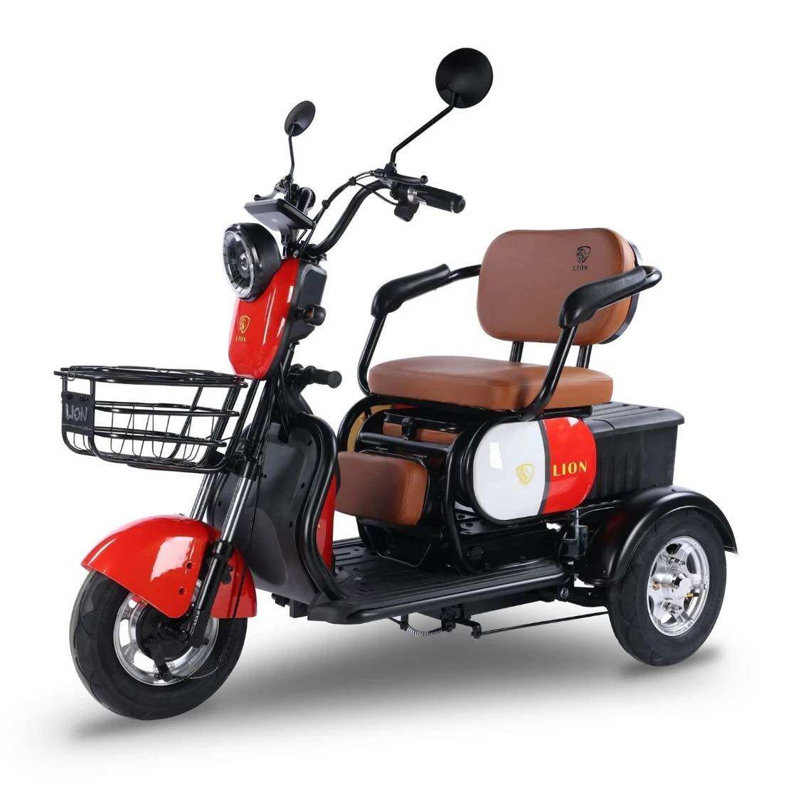 อุปกรณ์กีฬาและกิจกรรมกลางแจ้ง รถสามล้อไฟฟ้า LION 6605 เบาะสไลด์ 3 ที่นั่ง ราคาพร้อมแบตเตอรี่มีรับประกัน