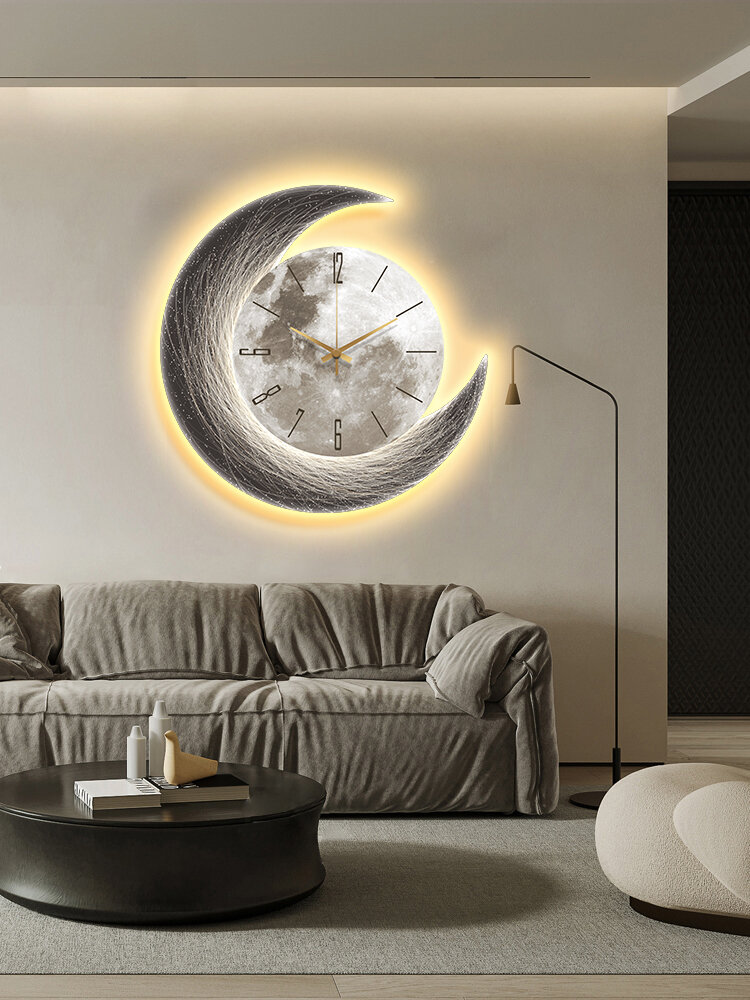 [XIANGTUYIN | Modern Luxury Moon-Themed Wall Clock & Decorative Painting,XIANGTUYIN | Modern Luxury Moon-Themed Wall Clock & Decorative Painting,] ราคา 2,146 บาท*ส่งฟรี