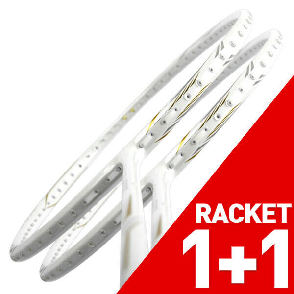 Mizuno | Mizuno Carbo Pro 829 Badminton Racket 4U White 2-Racket Set ราคา 3,315 บาท*ส่งฟรี