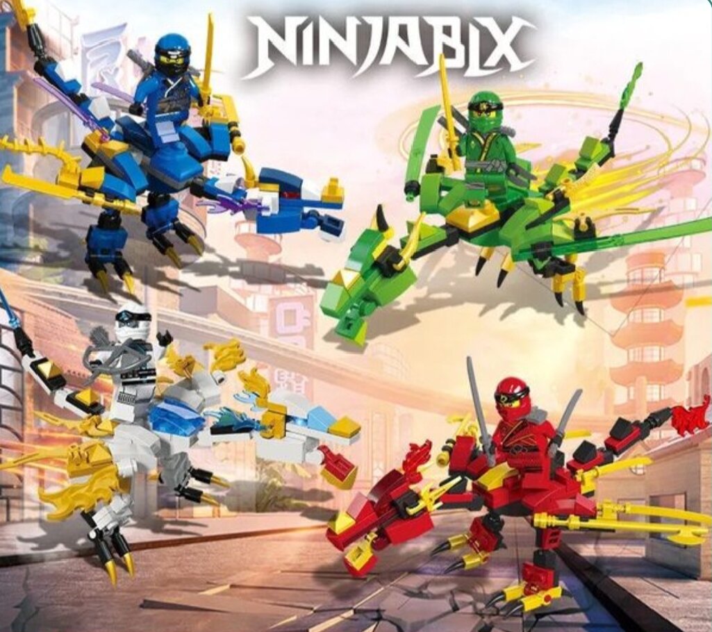 Bbs Toys Lego Ninja Building Set, Dragon Shield, Small Lego Building Set, DIY Building Set to Practice Skills and Concentration for Children. ราคา 79 บาท*ส่งฟรี