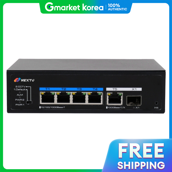 NextU | Poe3411Gdt-Bt90 Industrial 90W 1000m 4-Port Gigabit Poe Switch Hub ราคา 4,090 บาท*ส่งฟรี