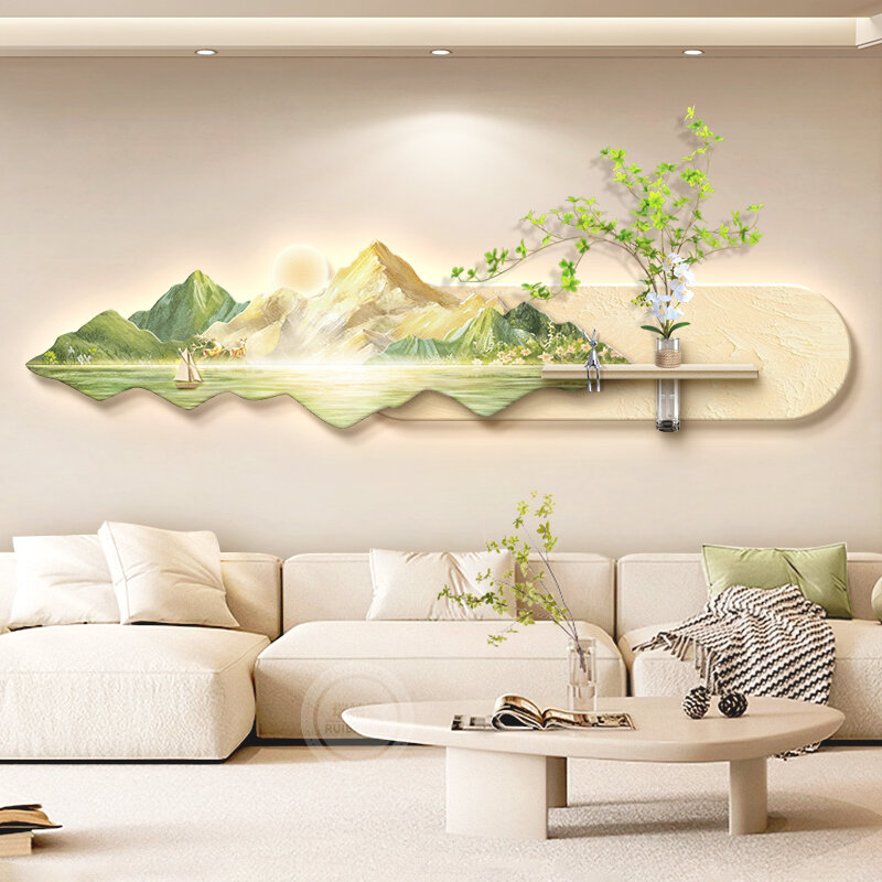 RUIBAHAO | 3D Hydroponic Gold Mountain View Wall Art ราคา 4,331 บาท*ส่งฟรี
