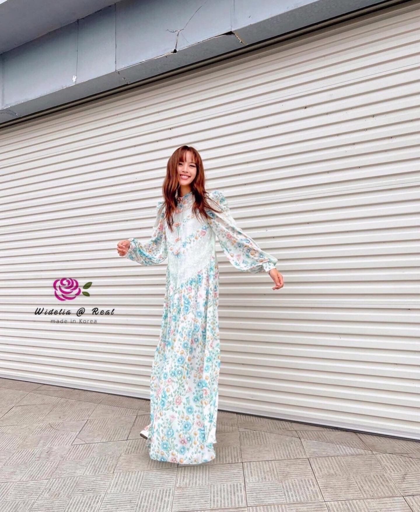 Floral Print Bow Tie Maxi