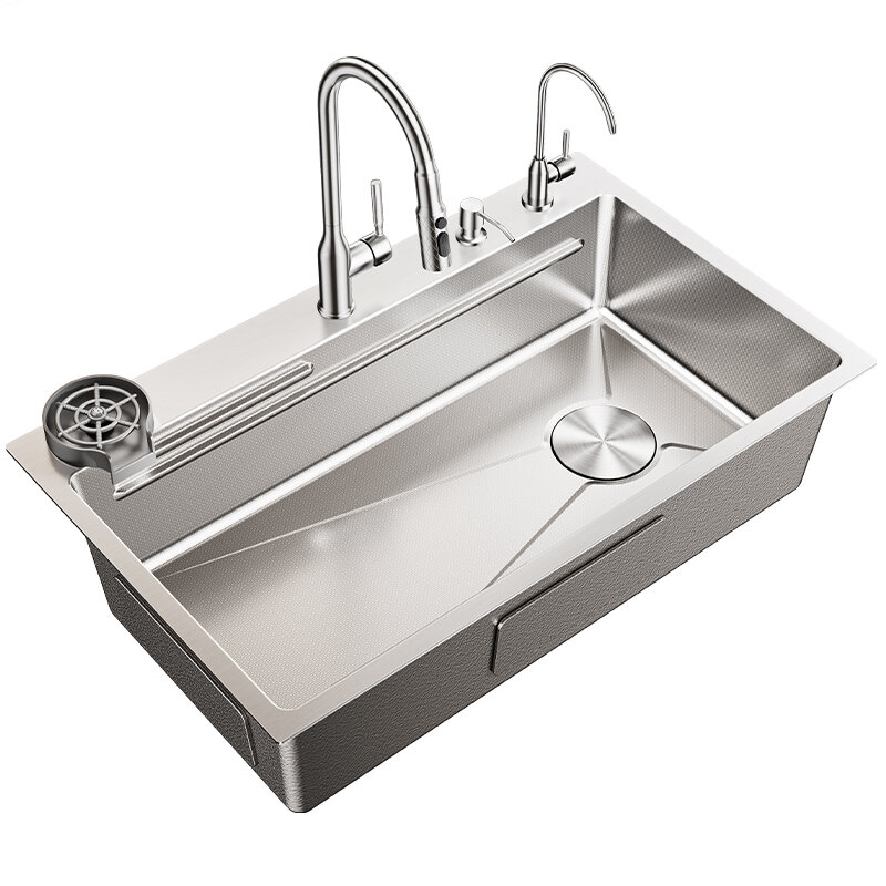 TAOSHI | Stainless Steel Thickened Kitchen Sink 304 Single Basin Undermount Basin ราคา 7,775 บาท*ส่งฟรี