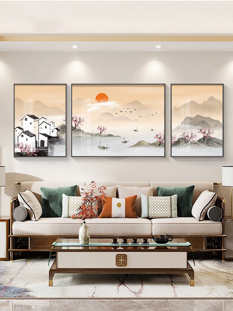 XIANGTUYIN | New Chinese Style Wall Art Triptych ราคา 2,910 บาท*ส่งฟรี