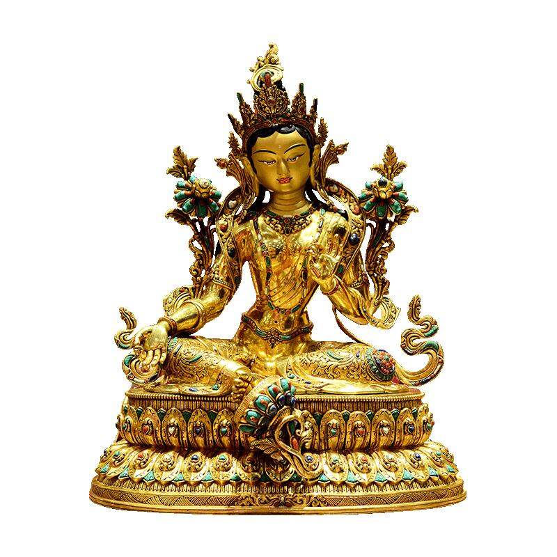 CHUANGLONG | Imported Handmade Green Tara Bronze Statue 16 Inches ราคา 574,857 บาท*ส่งฟรี