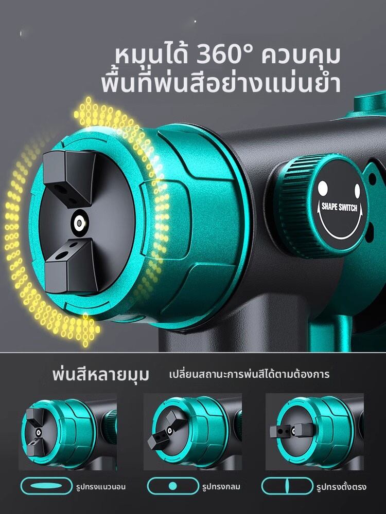 MUJUEAO | Electric Paint Sprayer for Lacquer and Latex Paint 220v ราคา 1,511 บาท*ส่งฟรี