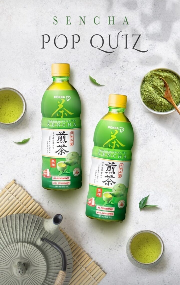 ชาเขียวเซนฉะ สูตรไม่มีน้ำตาล Pokka Sencha Japanese Green Tea No Sugar