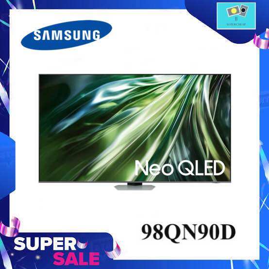 SAMSUNG Smart TV Neo QLED QN90D 4K UHD ขนาด 98 นิ้ว Tizen OS 98QN90D รุ่น QA98QN90DAKXXT ราคา 221,490 บาท*ส่งฟรี
