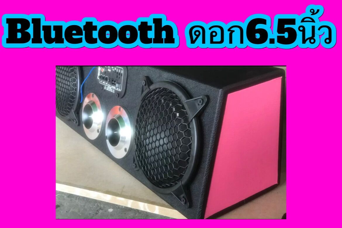 ลำโพงบลูทูธ ไซด์BIG6.5นิ้ว ใช้ได้ทั้งไฟบ้าน 220 โวลต์และไฟแบตเตอรี่ 12 v