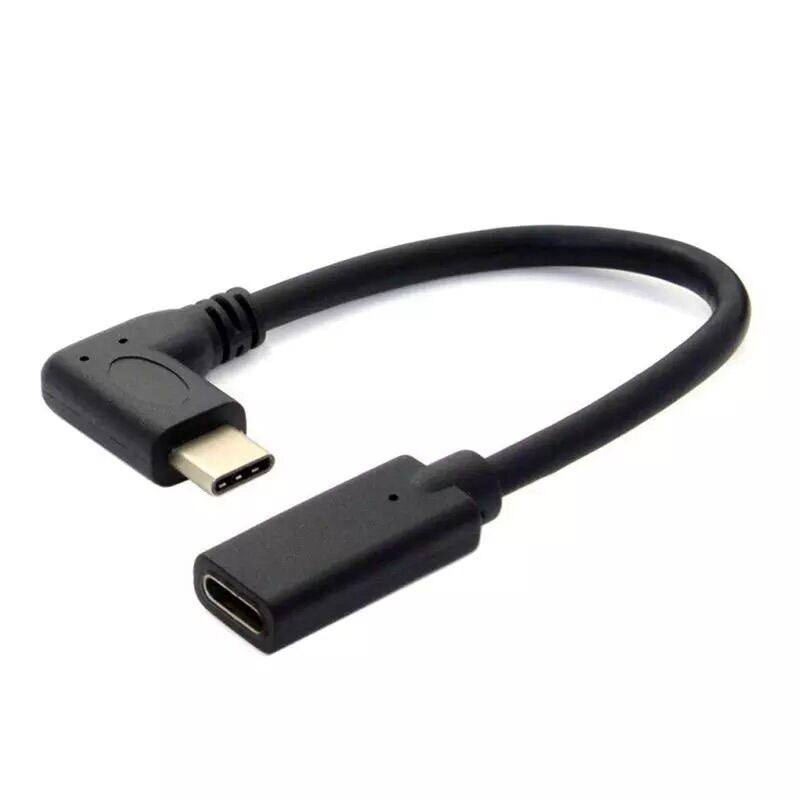 Type C USB 3.1 Male to USBC Female 90D Right Angled Extension Data