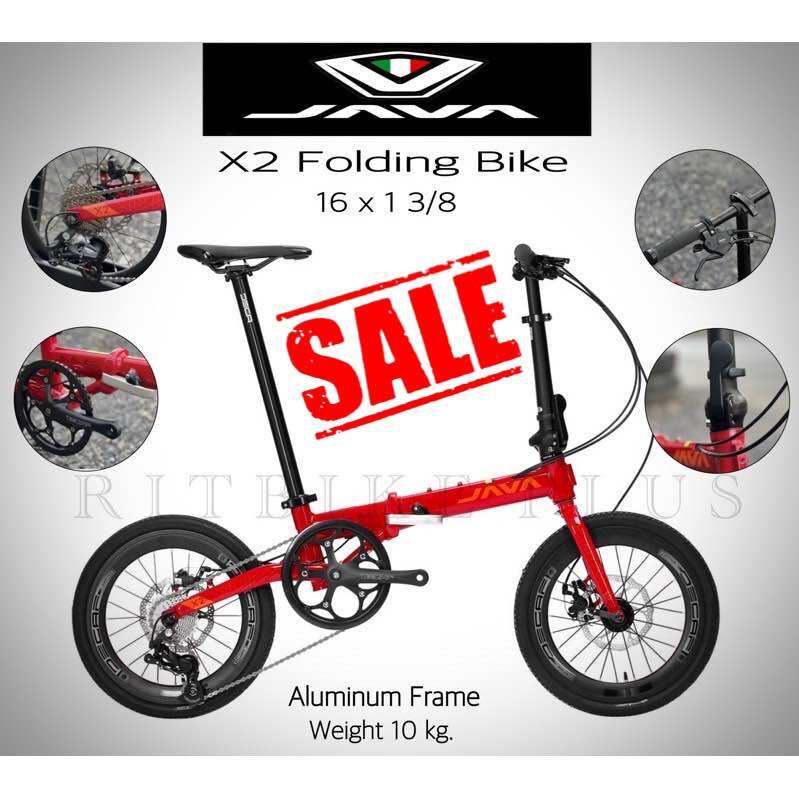 Java x2 folding online bike