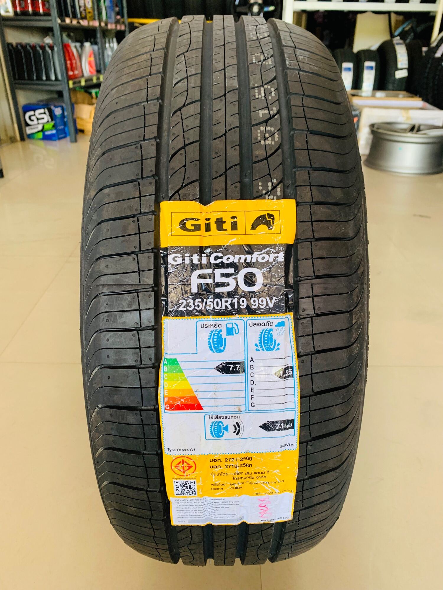 235/50R19 99V GITI F50 ยางใหม่ผลิตปี 2022🎏ราคาต่อ1เส้น แถมจุ๊บลมยาง👍 มี ...
