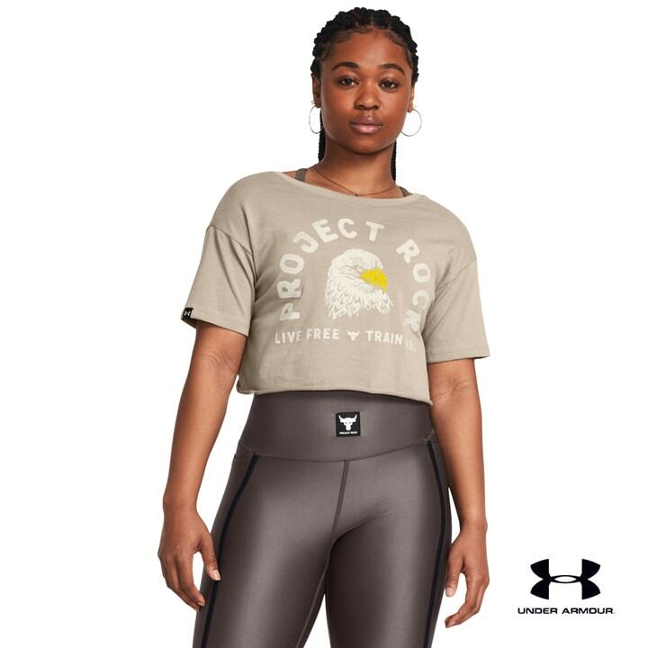 Under Armour Women's Project Rock Balance Graphic T-Shirt ราคา 1,352 บาท*ส่งฟรี