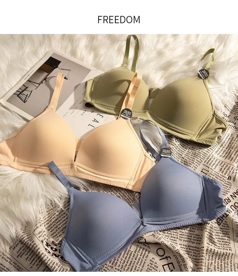 🧸💦𝑩𝒓𝒂𝑩𝒓𝒂𝑩𝒓𝒂⛱️🧸 บราถนอมทรง ไม่มีโครง ใสสบายเสื้อชั้นในใหม่ล่าสุด ​เบา อ่อนนุ่ม บราไม่มีโครง ราคา  26 บาท*ส่งฟรี