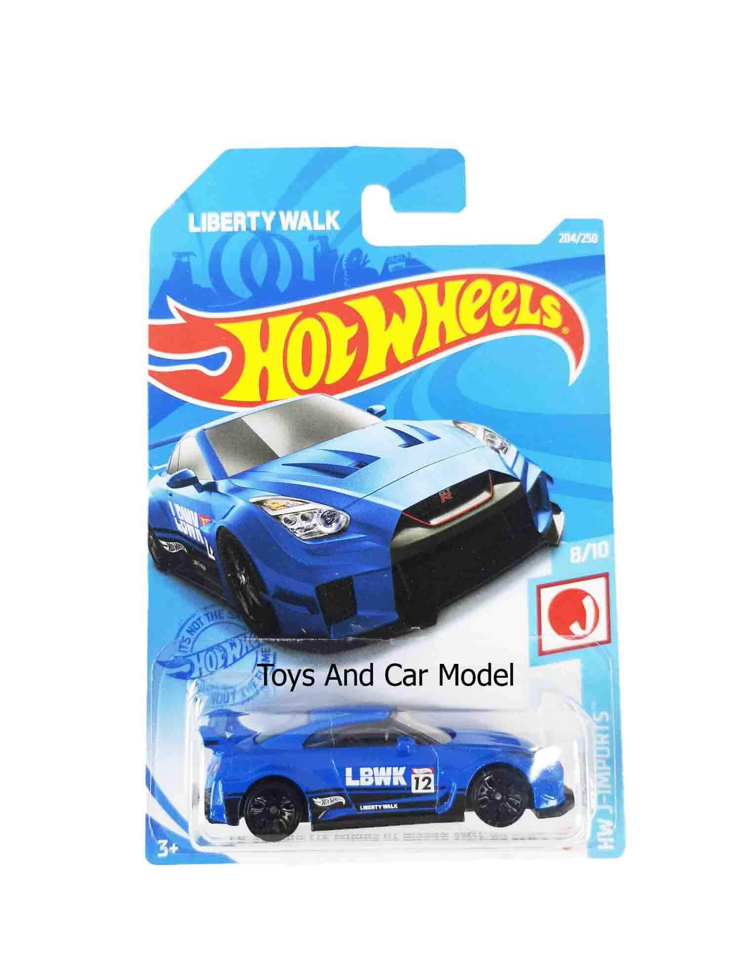 Hotwheels รุ่น LBWK Nissan 35 GT-RR สีฟ้า