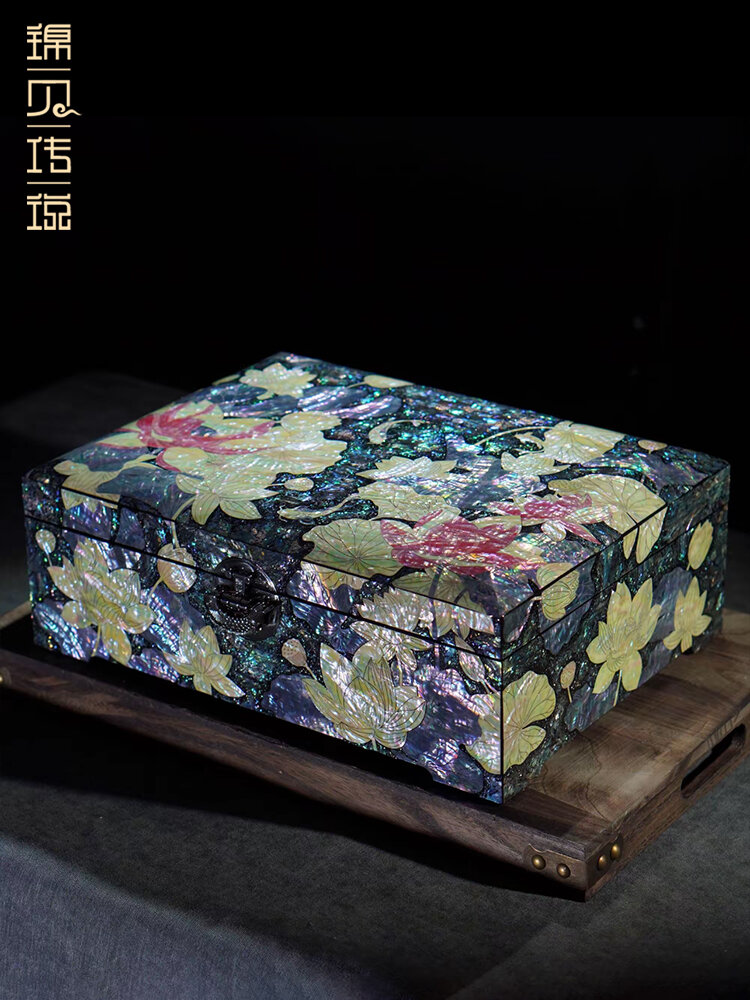JINBEICHUANSHUO | Lacquer Inlay Jewelry Box Gift ราคา 84,227 บาท*ส่งฟรี