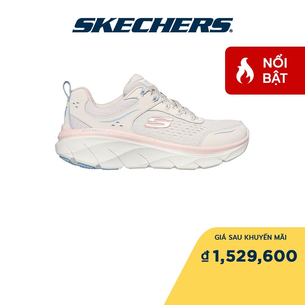Skechers nữ giày thể thao sport d'lux walker 2.0 daisy doll thường ngày - 150093-ntmt air-cooled memory foam