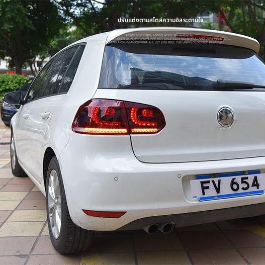 BONINGYU | Golf 6 Rear Light LED Daytime Running Lights Braking Lights Sequential Turn Signal Lights ราคา 10,295 บาท*ส่งฟรี
