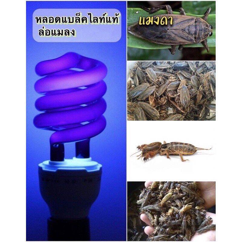 หลอดไฟล่อแมลง 36 วัตต์ แสงสีม่วงประหยัดพลังงาน หลอดไฟ  Black light