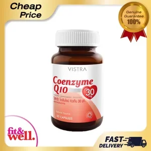 ภาพหน้าปกสินค้าVistra Coenzyme Q10 Natural Source 30 Capsules วิสทร้า โคเอ็นไซต์ คิว 10 ที่เกี่ยวข้อง