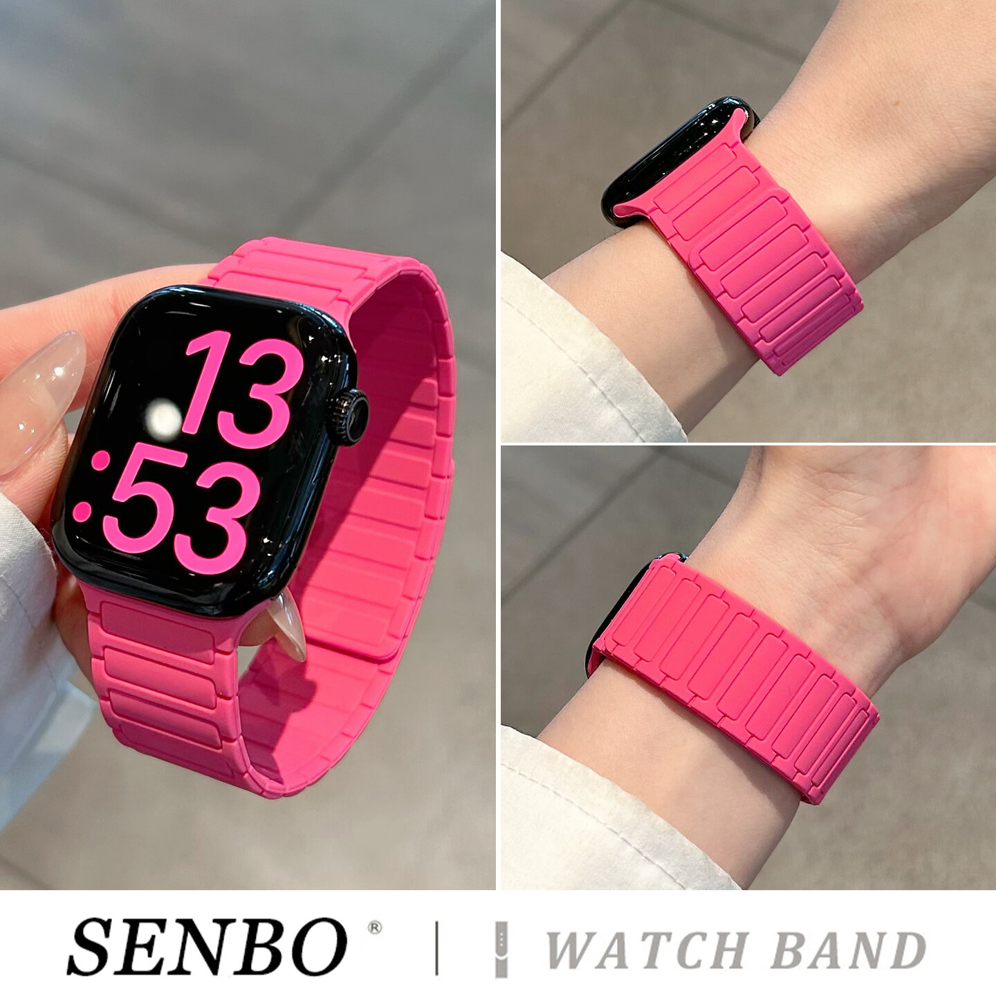 SENBO | New Magnetic Silicone Watch Band ราคา 398 บาท*ส่งฟรี