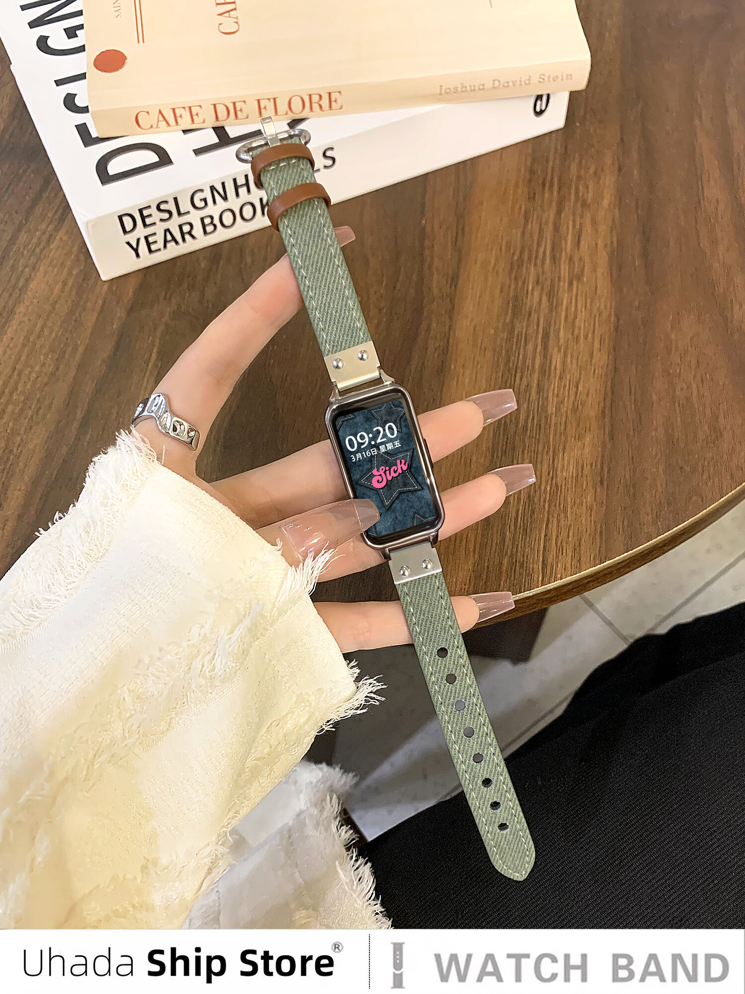 Uhada | Retro Denim Huawei Smart Band Strap ราคา 249 บาท*ส่งฟรี