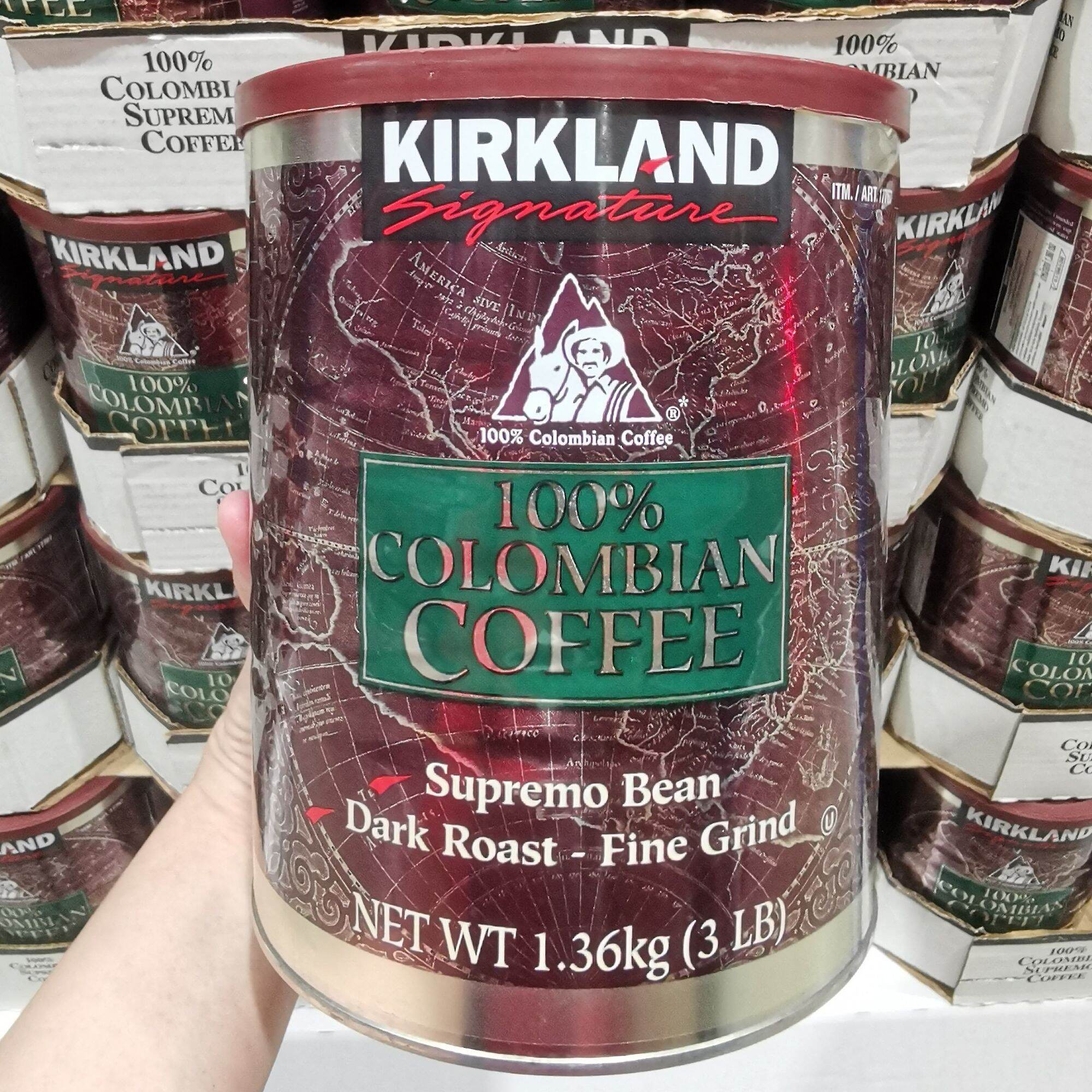พร้อมส่ง 📌 Kirkland Signature 100 Colombian Ground Coffee, Dark, 3 lbs